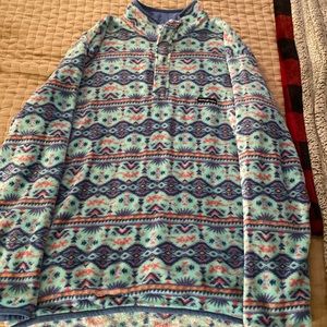 Southern Marsh Mens Multi-Color Quarter Zip Jacket